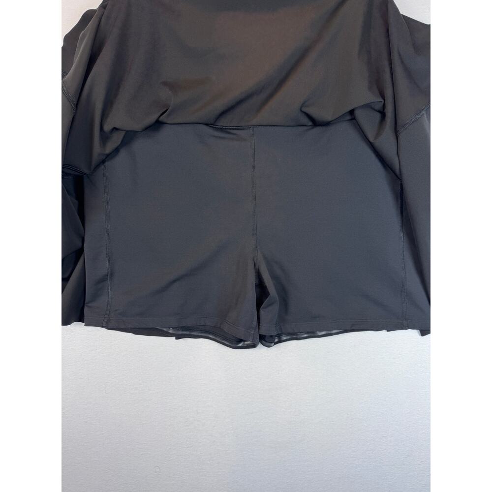 Athleta Ace Tennis Skort Womens 2X Black Pleated Athletic Skirt Plus Size - Picture 2 of 9